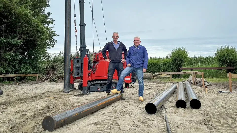 Eerste Paal Klomperij Het Zonnetje