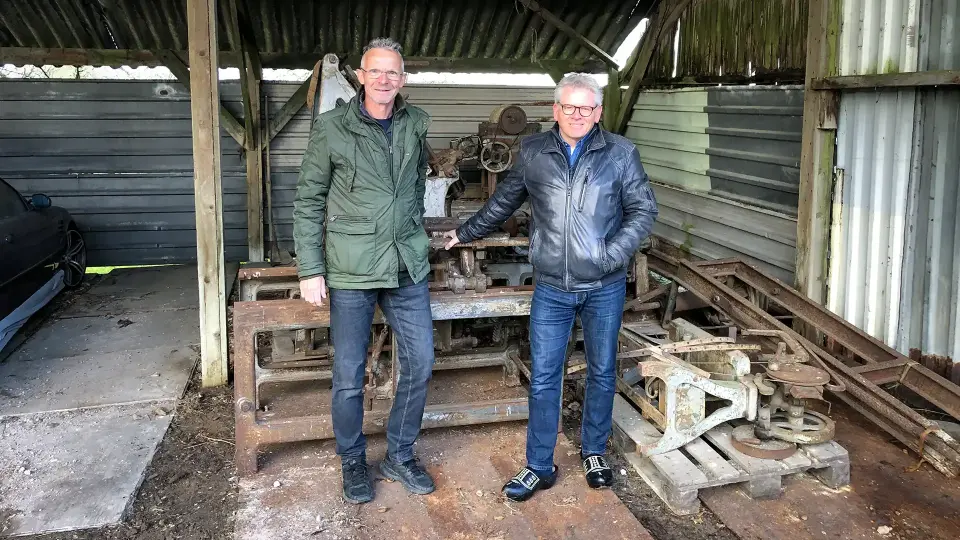 Klompenmakers Klomperij het zonnetje oude machines