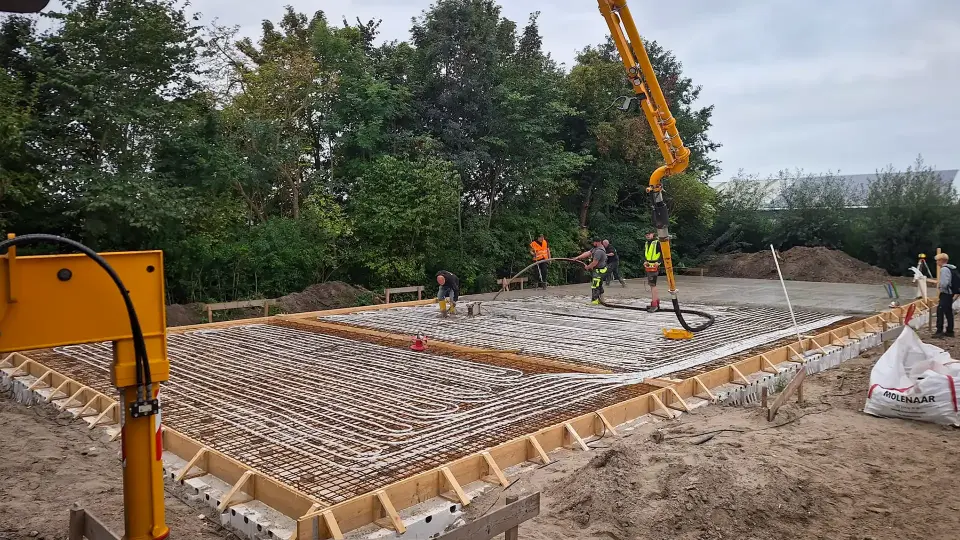 Klomperij Het Zonnetje Beton stort bouw